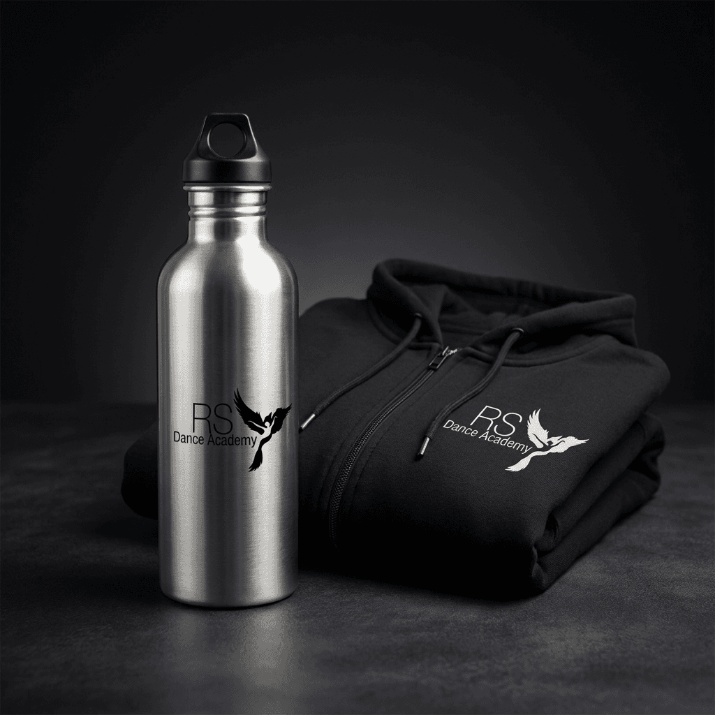 RSDA — bottles and zip hoodies