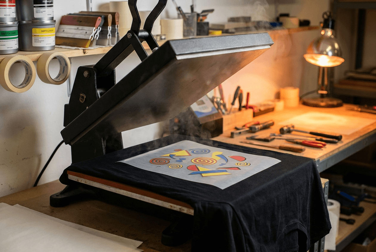 On the press