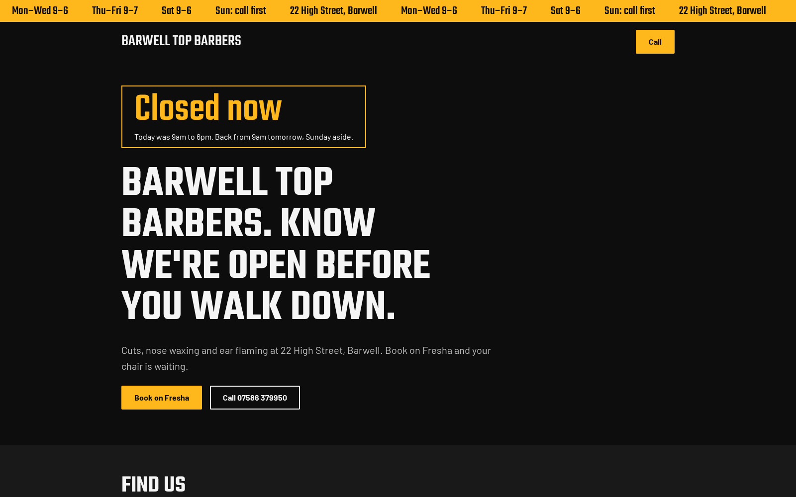 Barwell Top Barbers preview