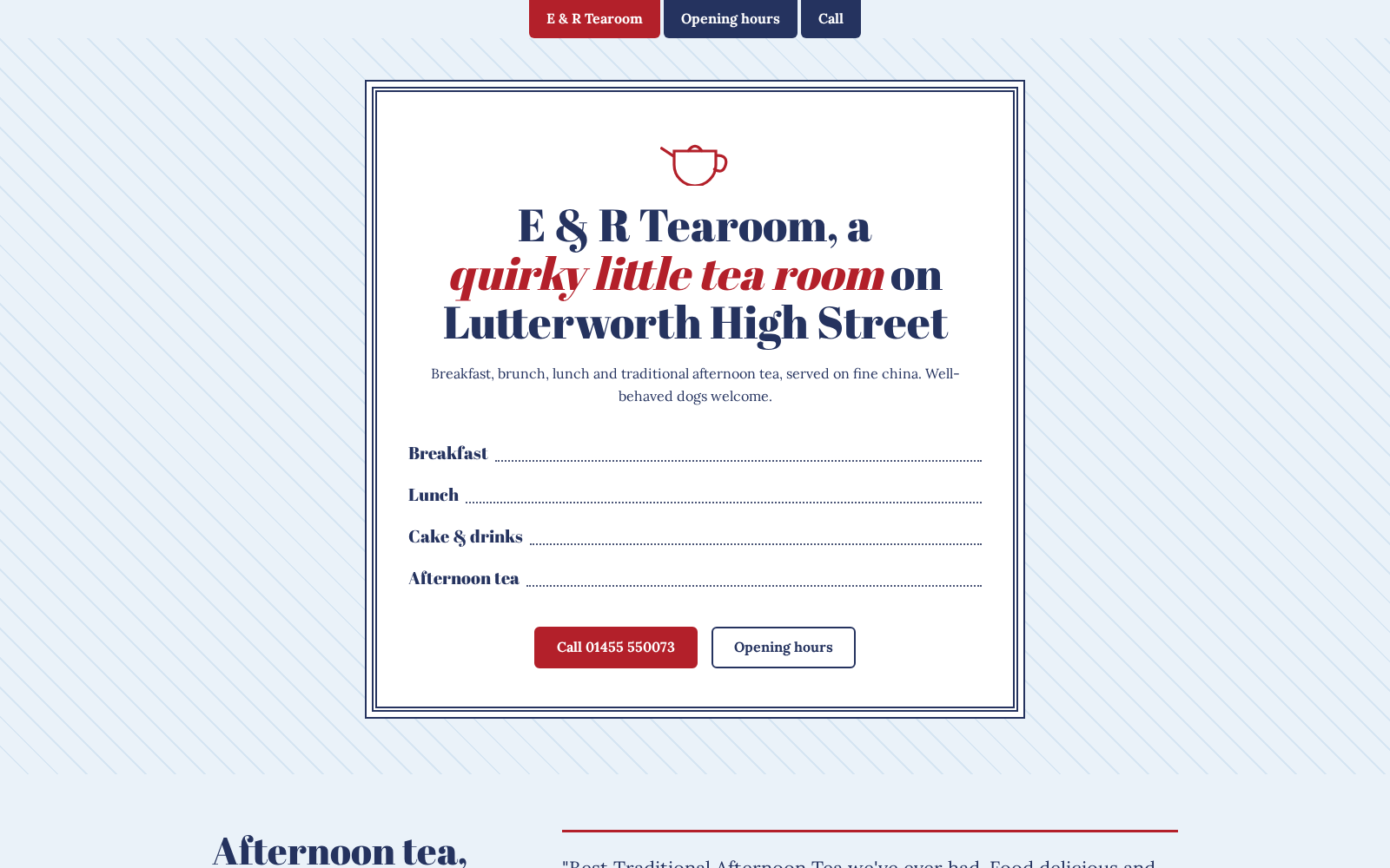 E & R Tearoom preview