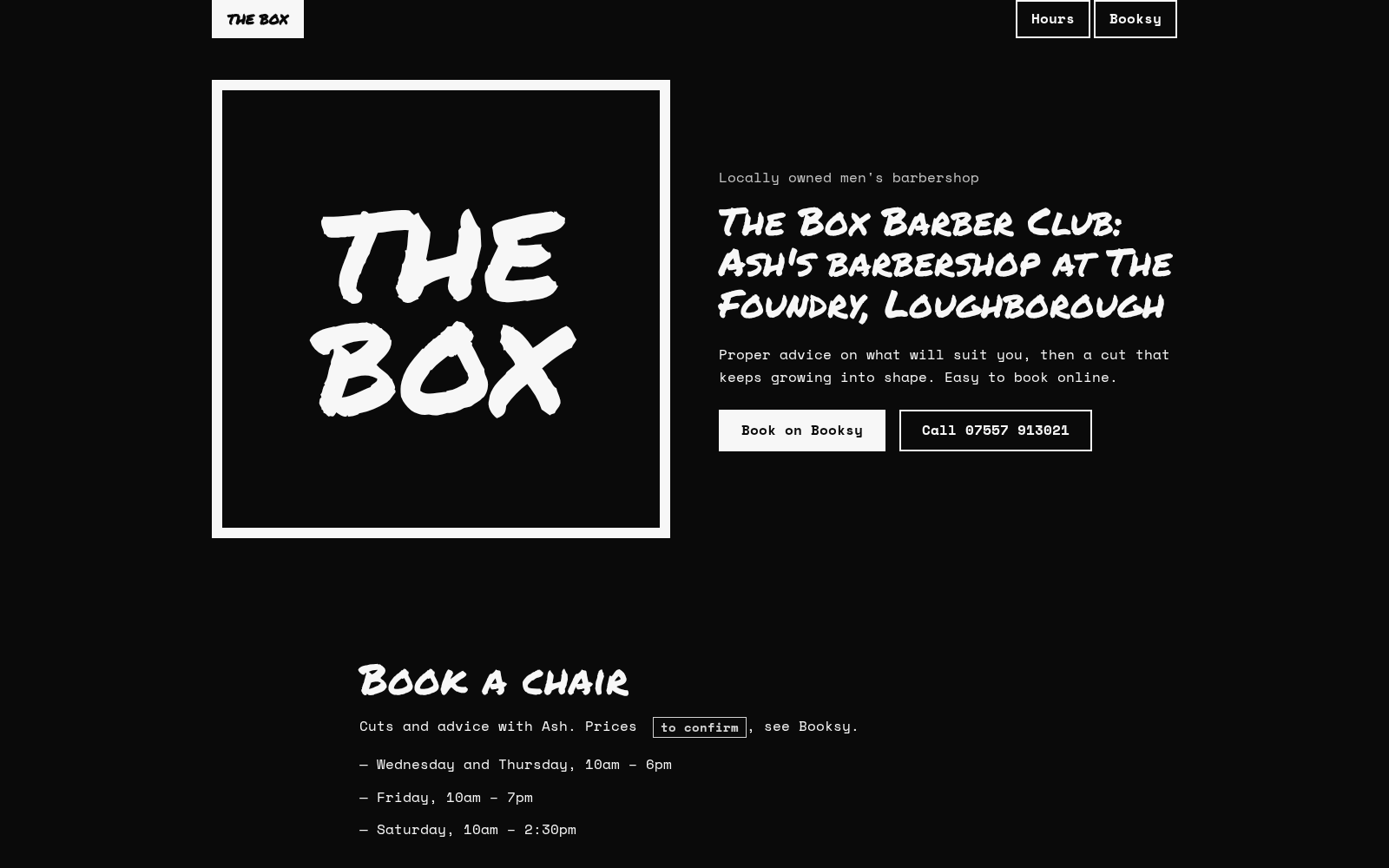 The Box Barber Club preview